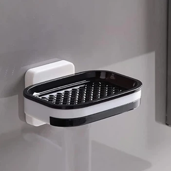 Мильниця настінна на липучку у ванну зі зливом Soap dish