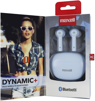 Навушники бездротові Maxell Dynamic+ Blue (25215504891)