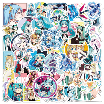 Стикерпак Хацуне Мику Набор наклеек GeekLand Hatsune Miku 50 штук