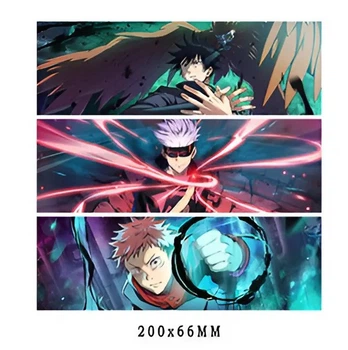 Голографічна наклейка Магічна битва Jujutsu Kaisen, 3 перса(MS_3F7EA3E81C6F)