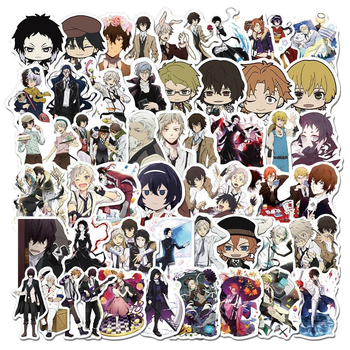 Стикерпак Великий из бродячих псов, , Bungou Stray Dogs, 50 шт, разные цвета(MS_B0F9D7FDFEC0)