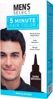 Чоловіча безаміачна фарба для волосся Men's Select 5 Minute Hair Color (Dark Brown) 60 мл