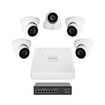 Комплект відеоспостереження на 5 камер GV-IP-K-W82/05 5MP