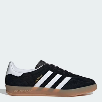 Чоловічі кеди низькі Adidas Gazelle Indoor JI2060 45.5 (10.5UK) 29 см Cblack/Ftwwht/Gum2 (4067897466544)