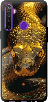 Чехол на Realme 6i Golden snake "6072b-2059"