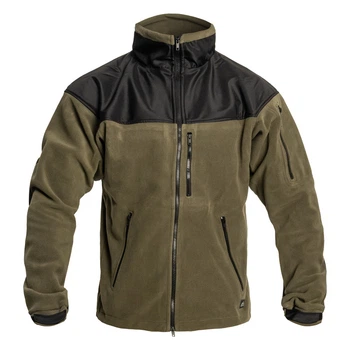 Куртка тактична Helikon-Tex флісова Classic Army Jacket Fleece L Olive Green/Black (BL-CAF-FL-16-B05-L)