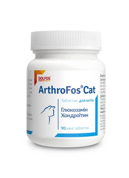 Витаминно-минеральная добавка Dolfos ArthroFos Cat для укрепления и защиты суставов котов и кошек 90 mini таб.
