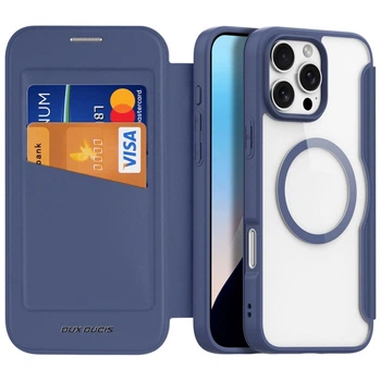 Чехол-книжка Dux Premium Ducis Skin X Pro with MagSafe для Apple iPhone 16 Pro Max (6.9") Blue