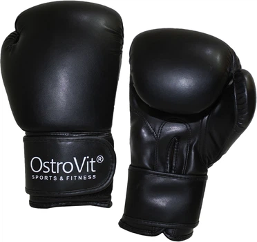 Боксерские перчатки OstroVit Boxing gloves HBG-1062.19 A 14 унций Черные (5903933902067)