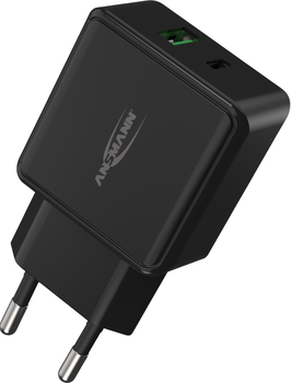 Мережевий зарядний пристрій Ansmann Home Charger HC218PD Black (4013674176557)