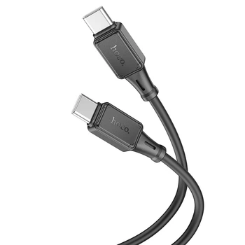 Кабель для зарядки Hoco X101 Type-C to Type-C Assistant silicone charging data cable 1м Черный