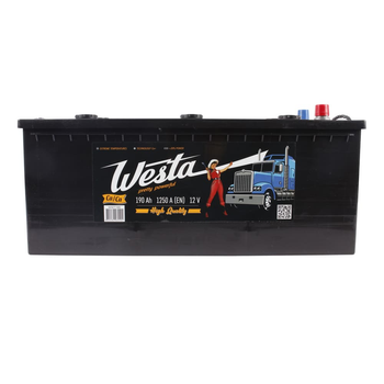 Автомобильный аккумулятор WESTA Pretty Powerful Truck 6CT 190Ah L+