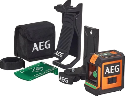 Нивелир лазерный AEG CLG220-K (20 м, 2 луча, зеленый, 2xAA)