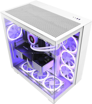 Корпус NZXT H Series H9 Flow Edition Chassis All White (CM-H91FW-01)