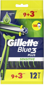 Станок для гоління Gillette Blue 3 Sensitive 9 + 3 шт (7702018490646)