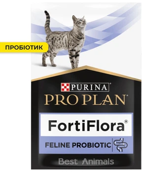 Пробіотик для котів Фортіфлора Purina Pro Plan FortiFlora для здоров'я ШКТ 1 г 1 шт (8445290040794)