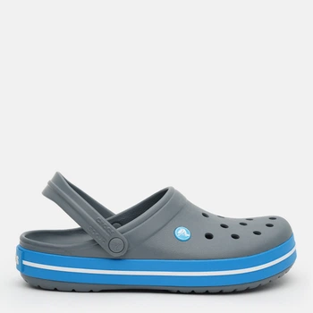 Мужские кроксы Crocs Jibbitz Crocband 11016-07W 45-46 (M11) 29 см Серо-синие (8835038368844)