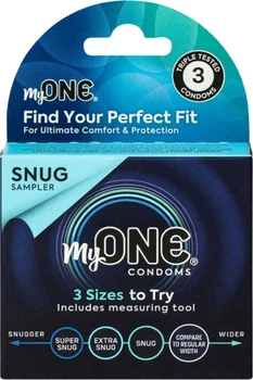 Презервативи My ONE Snug Sampler 3 шт (ROZ6501053467)