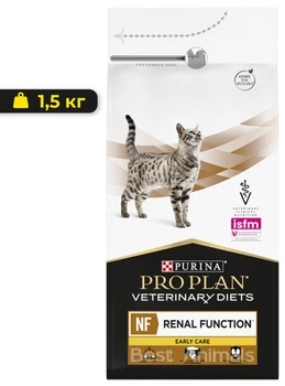 Ветеренарна дієта для котів Purina Pro Plan Veterinary Diets NF Renal Function Early Care сухий корм для підтримання функції нирок 1,5 кг (7613287882295)