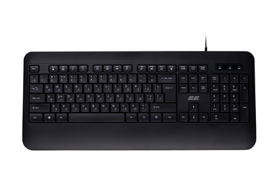 Клавиатура 2E KS109, USB, 12 функциональных клавиш, широкий нижний край, 1.5 м Black