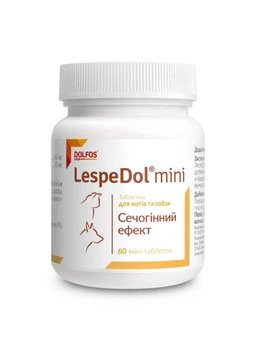 Витаминно-минеральная добавка Dolfos LespeDol Mini 60 таб с мочегонным действием для собак малых пород и кошек