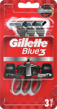 Одноразові станки для гоління GILLETTE BLUE 3 леза 3шт. в упаковці
