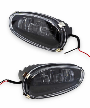 Светодиодная балка Led ПТФ противотуманная фара. Диодные птф 7 линз 70W Daewoo Lanos. Премиум Металл (05816)