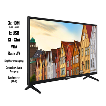 Телевізор 32 дюйми Telefunken XF32SN550SD (Full HD Smart TV DVD T2/S2 — W24-EA3634) Б/В