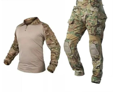 Комплект тактической формы IDOGEAR G3v2 Combat с наколенниками и рубашкой 2XL Камуфляж