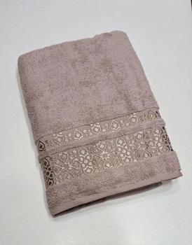 Махровое полотенце для сауны Cestepe VIP Cotton 90*150 Пудрово-розовое