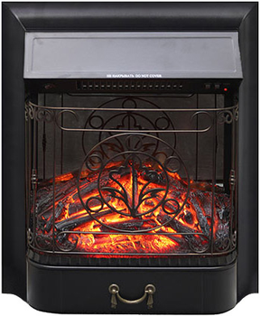 Электрокамин с обогревом Royal Flame Majestic FX M Black со звуком