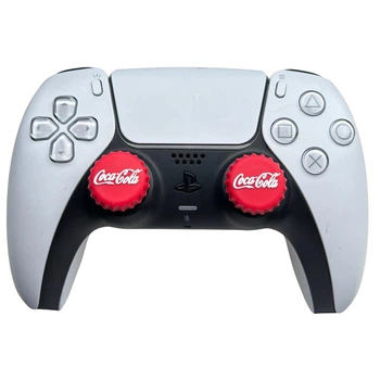 Силиконовые накладки на стики Coca Cola (Red) для геймпадов Sony DualShock PS4 / DualSense PS5 / Xbox Series|One / Pro Controller (2шт.)