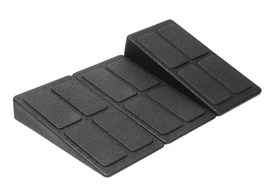 Клиновой блок EasyFit уголок, блок-платформа для приседаний набор 3 шт Черный (EF-0690)