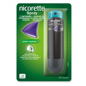 Аерозоль для відмови від куріння, NICORETTE COOL BERRY, 1 мг/доза, 13,2 мл