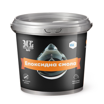 Эпоксидная смола прозрачная 1 кг 100: 50 (смола+отв)