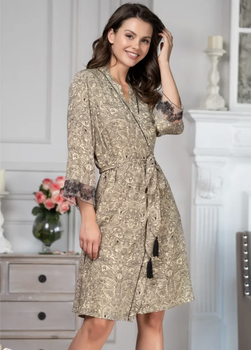 Халат на пуговицах Mia-Amore 1263 L/XL Оливковый