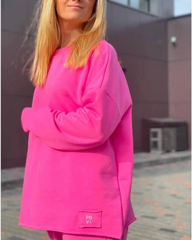 Свитшот женский POVI, One size Розовый