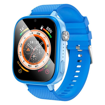 Детские смарт-часы HOCO 4G children smart watch Y101 |1.83", 4G video call, hd camera, GPS/WiFi, ip65| Синий