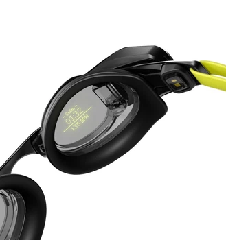Умные очки для плавания 2 поколения FORM Smart Swim Goggles 2 черный с желтым силиконовым ремешком