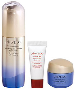 Zestaw Shiseido Vital Perfection Ujędrniający i liftingujący krem pod oczy 15 ml + Ultimune Power Infusing Concentrate 5 ml + Vital Perfection Ujędrniający i liftingujący krem 15 ml (3423222114183)