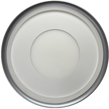 Люстра світлодіодна стельова LUMINARIA LAKE 100W R500 APP WHITE/GRAY 220V IP20 світильник з пультом ДУ для кухні, спальні, вітальні
