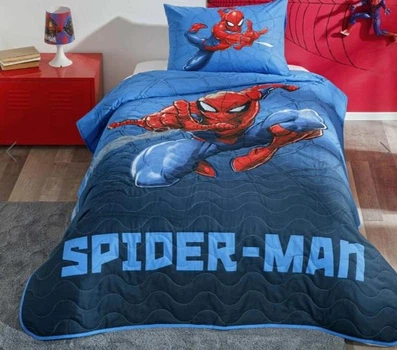 Стёганое покрывало TAC Disney Spiderman Focus 160x220 см + наволочка 50x70 см (60299816)