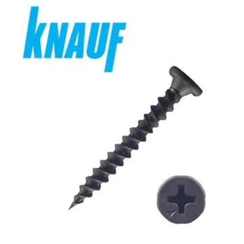 Самонаріз Knauf TN по гіпсокартону 3.5 х 25мм 1000шт (для металу)
