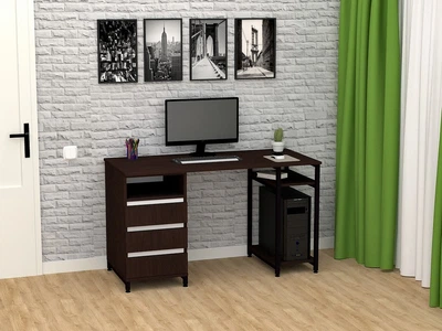 Стол письменный FlashNika Loft СКЛ-6 140 венге