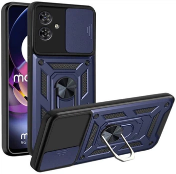 Протиударний броньований чохол із захистом камери для Motorola Moto G54 та G54 Power Armor Case Keysion blue