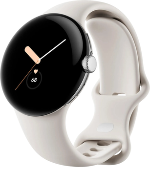 Смарт-часы Google Pixel Watch LTE 41mm Polished SIlver/Chalk (GA04301-DE)