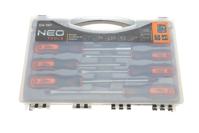 Набір викруток і біт SL, PH, Torx, Hex 27 од. - 04-197 NEO TOOLS