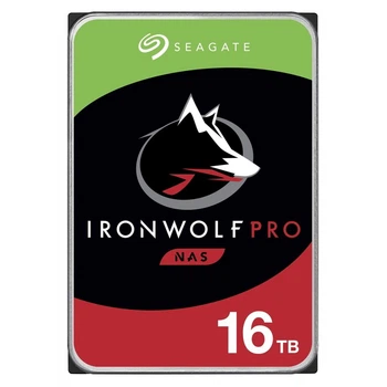 Жесткий диск Seagate IronWolf Pro 16 ТБ 3,5" SATA 7200 rpm 256 МБ для NAS (DE5F12AFF40F)