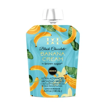Крем для солярия BANANA CREAM 400X с ультра темными бронзантами Double Dark Black Chocolate