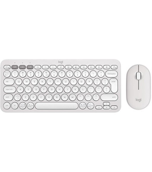Комплект (клавиатура, мышь) беспроводной Logitech Pebble 2 Combo White (920-012240)